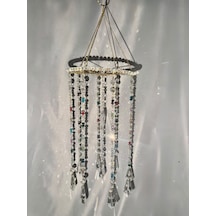Kristal Güneş Yakalayıcı Suncatcher - Renkli Işık Yansımalı Dekoratif Pencere Süsü Ve Avize Tek Parça