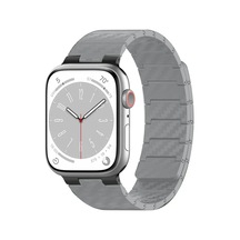 Movenchy Apple Watch 45mm Carbon Steel Kordon - Yıldız Işığı