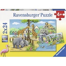 Ravensburger Puzzle 2 x 24 Parça Zoo 078066
