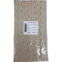 Dantel Polyester Sanal Tül Bant Cappucino 14,80 Metre En 6 Cm On-1661-c