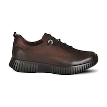 Kahve Nubuk Hakiki Deri Kadın Casual Ayakkabı 25405003k Z KAHVE NUBUK