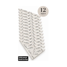 Herşeynota 12 Li Atatürk İmzalı Ekru 52x52 Cm %100 Pamuk Fular Bandana Seti Çok Renkli