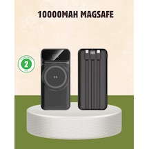 Home 10000 Mah Kablosuz Powerbank 15w Hızlı Şarj, Type-c Çoklu Çıkışlı