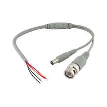 Oem 10 Adet Hazır Kablolu Bnc Konnektör Dc Power Jak Cctv Y Kablo