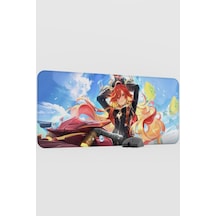 Mavuika Genshin Impact Anime Gacha V1 - 90x40 Xxl Gaming Mouse Pad Fare Altlığı