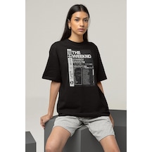 Starboy Dawn Fm The Weeknd Baskılı Unisex Oversize Rapper Tişört Siyah