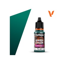 Vallejo 72481 18 Ml. Heretic Turquoise, Xpress Game Color Serisi Model Boyası Renkli