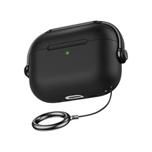Airpods Pro 3. Nesil İle Uyumlu Djpods Sert Malzemeli Kilitli Kapak Askı Aparatlı Kılıf Siyah-