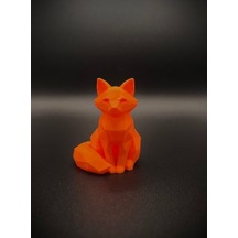 Low Poly Tilki Figürü 3d Baskı Modern Geometrik Dekor