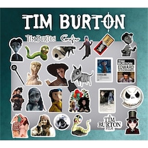 Tim Burton Macbook Notebook Tablet Telefon Ajanda Laptop Defter Sticker Seti Diğer
