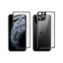 İphone 11 Pro Metal Çerçeve Ön Arka 3d Full Tempered Cam Koruyucu- 5775