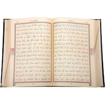 Orta Boy Suni Deri Kur'an-ı Kerim (2 Renkli, Özel, Mühürlü)