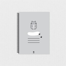El Yapımı Sevimli Kedi Not Defteri 2 - A5-2693