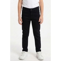 Mnk Baby & Kids Gabardin Fermuarlı Cepli Erkek Çocuk Pantolon M00790 siyah