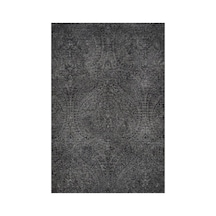Kartela Halı Paisley Halı Kaymaz Taban Makinede Yıkanabilir Halı Antrasit - 120 X 180 Cm