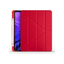 Ipad Uyumlu Air 10.9 2020 Kılıf Premium Standlı Katlanabilir Kılıf Kalemlikli Ipad Uyumlu Trifolding