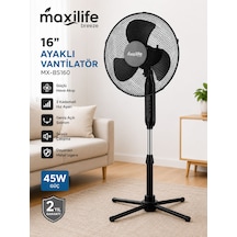 Breeze Mx-bs160 16 İnç Katlanır Ayaklı Vantilatör 45w 3 Kademeli Hız Ayarlı Metal Izgaralı Vantilatör