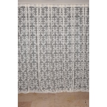 Sarmaşık Krem Dikilmiş Pileli Fon Perde 300x260 Cm