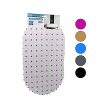 Oval - Eko Pvc +vantuz Desen - Şeffaf Renkli 122pcs Vantuz Kaydırmaz Banyo - Küvet Paspas 33x61cm Go-53-vice 00612 Çok Renkli