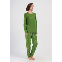 Yake Store Kadın P.suprem Xxl O Yaka Uzun Kol Etegı Oval Pıjama Takım - Brıght Green Yeşil Yake Store Kadın P.suprem Xxl O Yaka Uzun Kol Etegı Oval Pıjama Takım - Brıght Green Yeşil