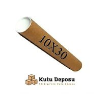 10x30 Cm Kapaklı Silindir Postüp Rulo Gönderi Kutusu 5 Adet