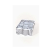Çekmece İçi Düzenleyici, 12 Bölmeli, Çizgili Desen, 31x25x12 Cm, Çorap Ve İç Çamaşırı Organizeri Çok Renkli