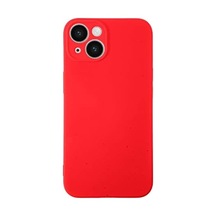 Apple İphone 14 İle Uyumlu Kapak Içi Kadife Kamera Korumalı Lansman Silikon Kılıf - Kırmızı 50 x 22