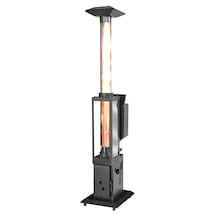 Geniş Camlı Dış Mekan Pelet Sobası - 6 Kw, Ayarlanabilir Isı Teknolojisi