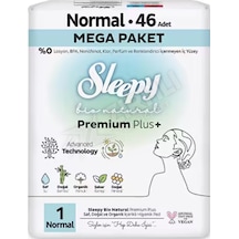 Sleepy Bio Natural Hijyenik Ped Mega Paket Normal 46'lı