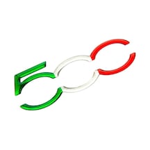 Fiat 500 3D Sticker 2 Adet