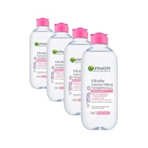 Tr Micellar Makyaj Temizleme Suyu 400ml, 24 Saat Nemlendirme, Hassas Ciltler İçin 4 Paketi