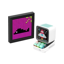 Divoom Ditoo Pro Beyaz Bluetooth Hoparlör + Pixoo Led Ekran