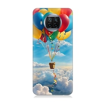 Xiaomi Mi 10t Lite Uyumlu Renkli Uçan Balonlar Desenli Silikon Kılıf
