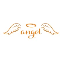 Angel Sticker 17x17 Cm Turuncu