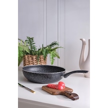 Wok Tava 24 Cm Granit Derin Vok Tavası