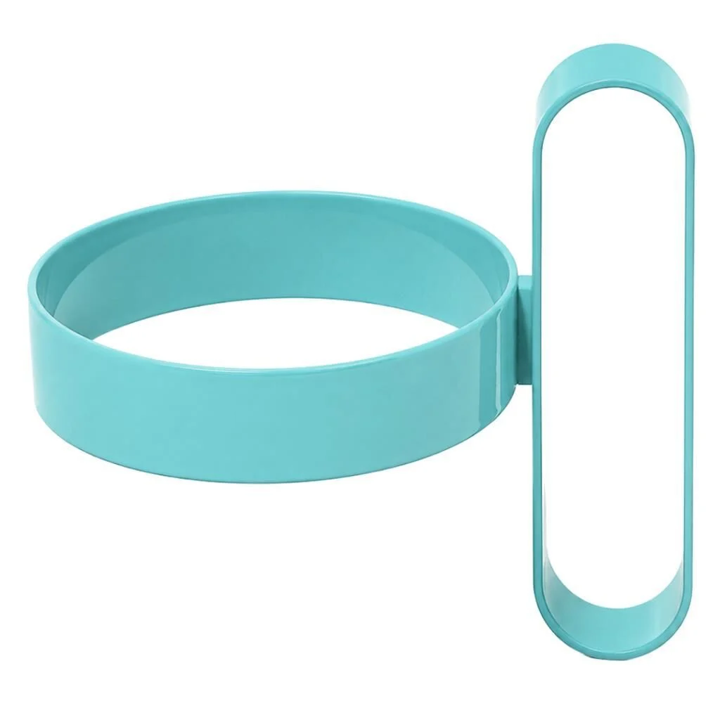 Ergonomik Kulplu Plastik Ve Karton Bardak Tutucu Aparat 5 Adet Açık Mavi