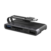 Ally Nk-1048hd 6in1 Usb + Type-c + Lightning + Sd-tf Kart Okuyucu Çevirici Adaptör- 5775