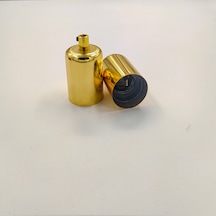 Dekoratif Metal Lale E27 Duy Gold Renk Ve Demir Kablo Kilidi.