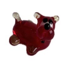 El Yapımı Mini Murano Cam Köpek Biblo A151-01