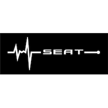 Oto Sticker Seat Nabız Kalp Atışı Sticker 2 Adet V1