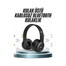 Kulak Üstü Bluetooth Kulaklık Yüksek Ses Kaliteli Ayarlanabilir
