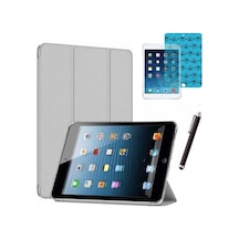 Apple Uyumlu iPad Mini 2 / Mini 3 Smart Cover Tablet Kılıfı Ekran Koruyucu Kalem Set Kapaklı Kılıf
