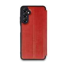 Samsung Galaxy Uyumlu A05s Kılıf Flip Cover - Kırmızı Bz8683140759346