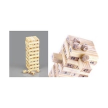 Sayılı Jenga Ahşap Oyuncak Denge Oyunu Ahşap Blok