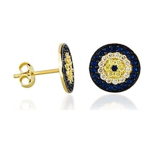 Sembol Gold Sosyete Altın Çivi Küpe 14K Gold