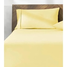 %100 Pamuk 2'li Yastık Kılıfı 50x70 Cm Lemon Sarı Çok Renkli
