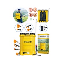 Dragro Drg-16 Lt S Sırt Tipi Akülü Yüksek Basınçlı Püskürtücü, Zirai Ilaçlama, Sulama, Püskürtme Pompası