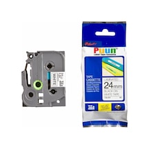 BROTHER P-TOUCH TZE-251 TZE-TAPE 24 MM BEYAZ ÜZERİNE SİYAH LAMİNA