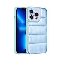 Zore İphone 12 Pro Uyumlu Kamera Korumalı Aihttgli Renkli Nvth Seksek Kılıf-mavi