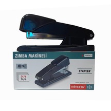 Zımba Makinesi Metal Siyah Stapler 24/6 1 Adet Büyük Zımba Makinası 25-30 Sayfa